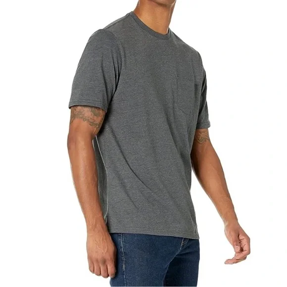 NWT Amazon Essentials Men's Regular-Fit Short-Sleeve Crewneck Pocket T-Shirt, - Picture 4 of 5